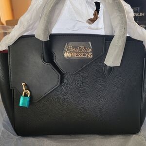 New large Black leather purse see last 2 pics for measurements